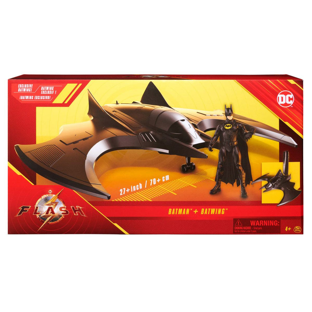 Dc Flash Movie Batwing W/Batman Fig 12"-ACTION FIGURES & PLAYSETS-DC The Flash-778988447154