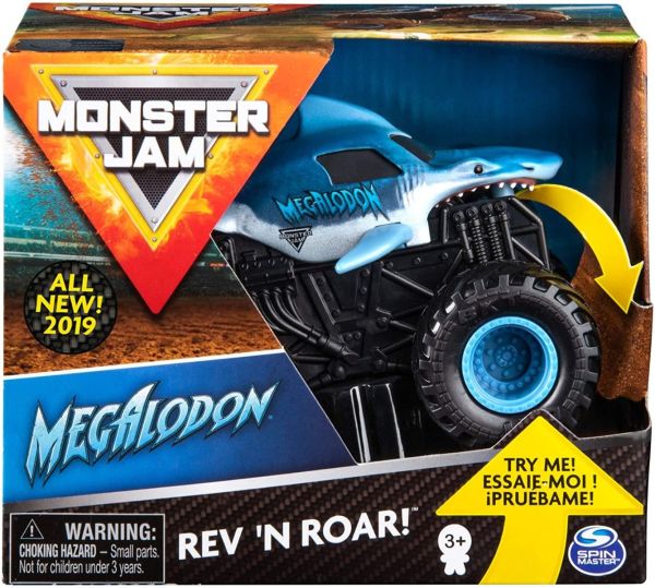 Monster Jam 1:43 Rev & Roar Truck (Assorted - Includes 1)-Cars & Vehicles-Monster Jam-