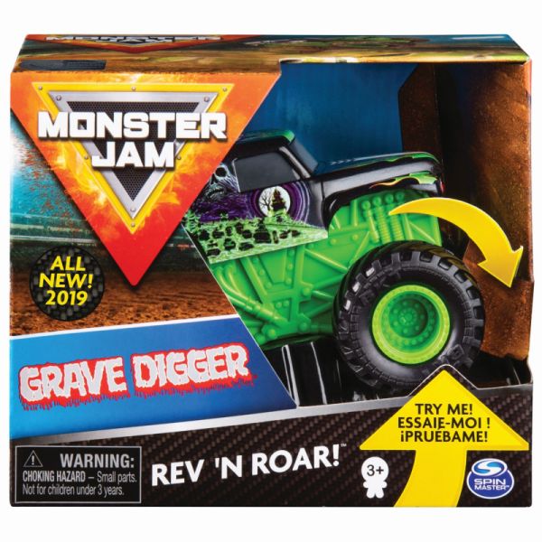 Monster Jam 1:43 Rev & Roar Truck (Assorted - Includes 1)-Cars & Vehicles-Monster Jam-