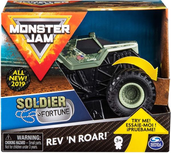 Monster Jam 1:43 Rev & Roar Truck (Assorted - Includes 1)-Cars & Vehicles-Monster Jam-
