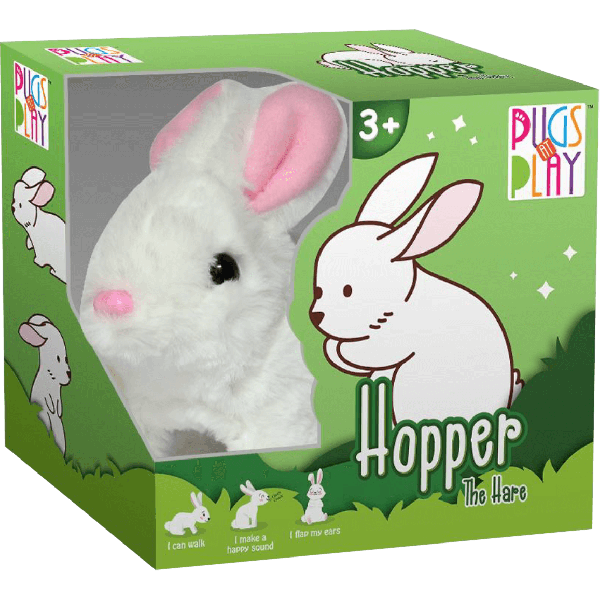 Pugs At Play Jumping Hopper 6.5 B/O-Plush Toys-STRIDE-