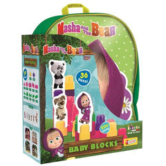 MASHA BACKPACK WITH BABY BLOCKS