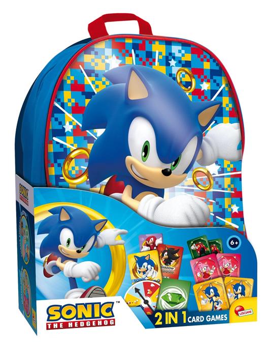 SONIC BACKPACK 2 IN 1 CARD GAMES