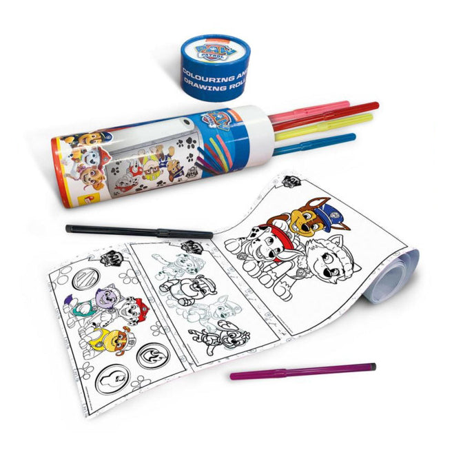 PAW PATROL COLOURING AND DRAWING ROLL IN DISPLAY 8