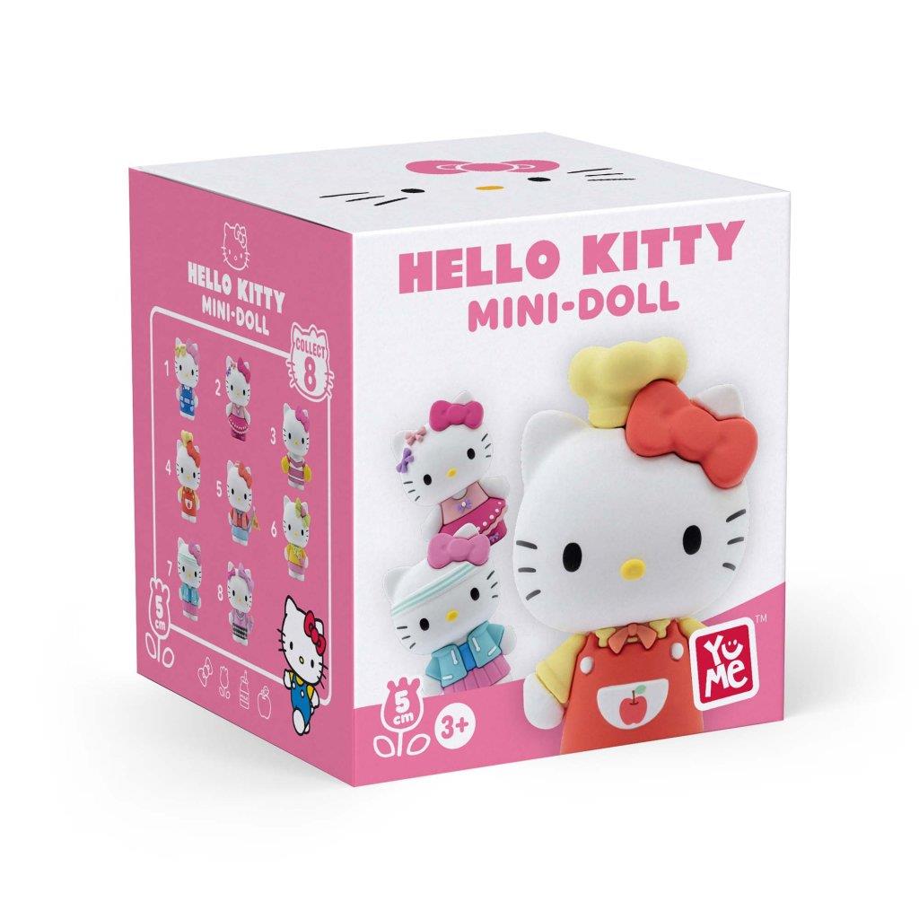 Hello Kitty Doll Mini Fash 5Cm Pdq12 (Assorted - Includes 1)-Dolls & Accessories-MAXX-