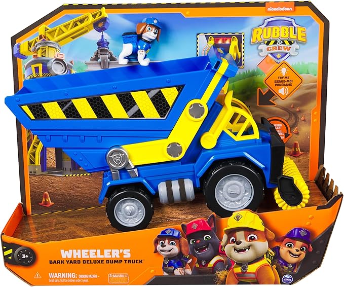 Rubble & Crew Deluxe Wheeler's Dump Truck-ACTION FIGURES & PLAYSETS-Rubble & Crew-681147018006