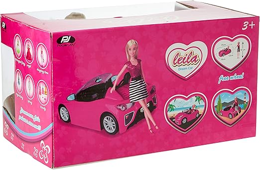 P.Joy Leila Dream Car 35Cm + Doll-Dolls & Accessories-P.JOY-6291061130940