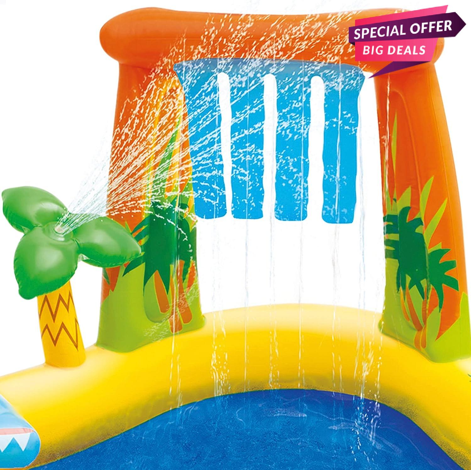 Intex Children'S Dinosaur Paddling Pool & Play Centre | Intex Paddling Pool-INTEX
