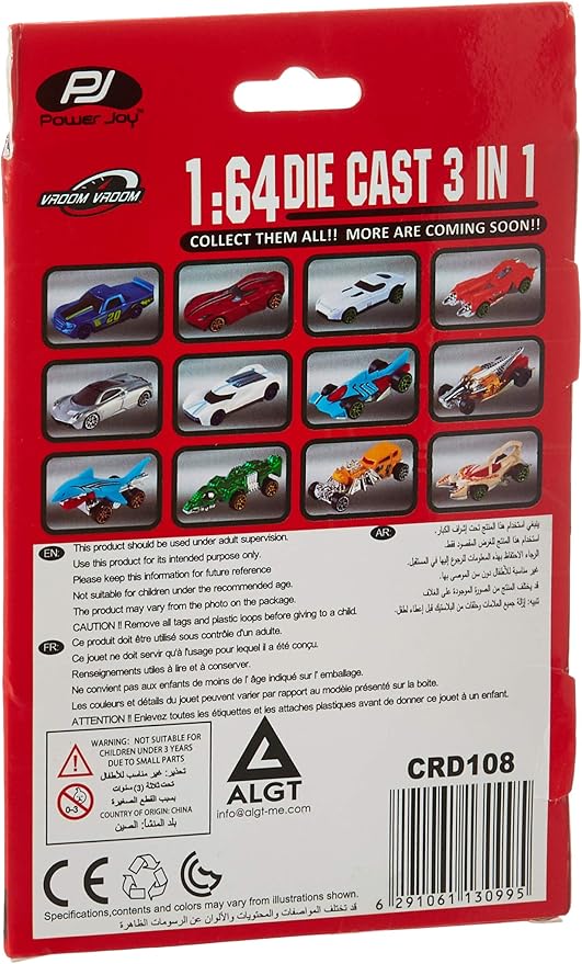 P.Joy V.Vroom Die Cast Viper-Dc 1:64 V2-Cars & Vehicles-P.JOY-6291061130988