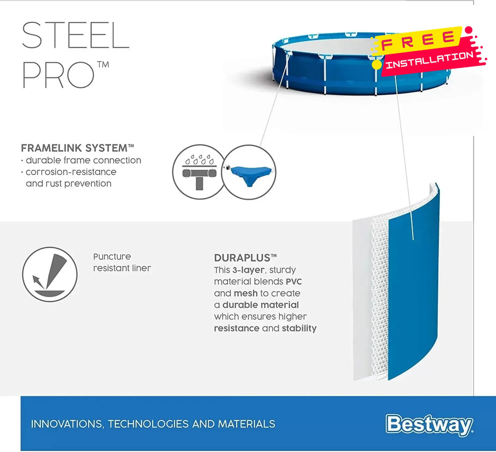 Bestway Poolset Steelpro 305X76Cm C.4-SWIMMING POOL-Bestway-
