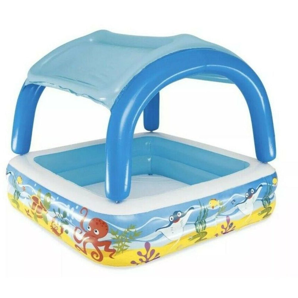 Bestway Play Pool W/ Canopy140X140X114 M.M - KIDS POOL - Bestway - Shop in Bahrain