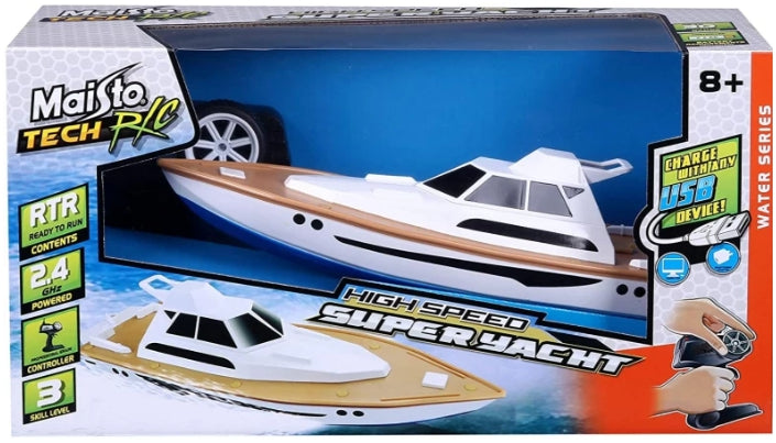 R/C- Hi Speed Boat - Super Yacht by Maisto for kids - toys