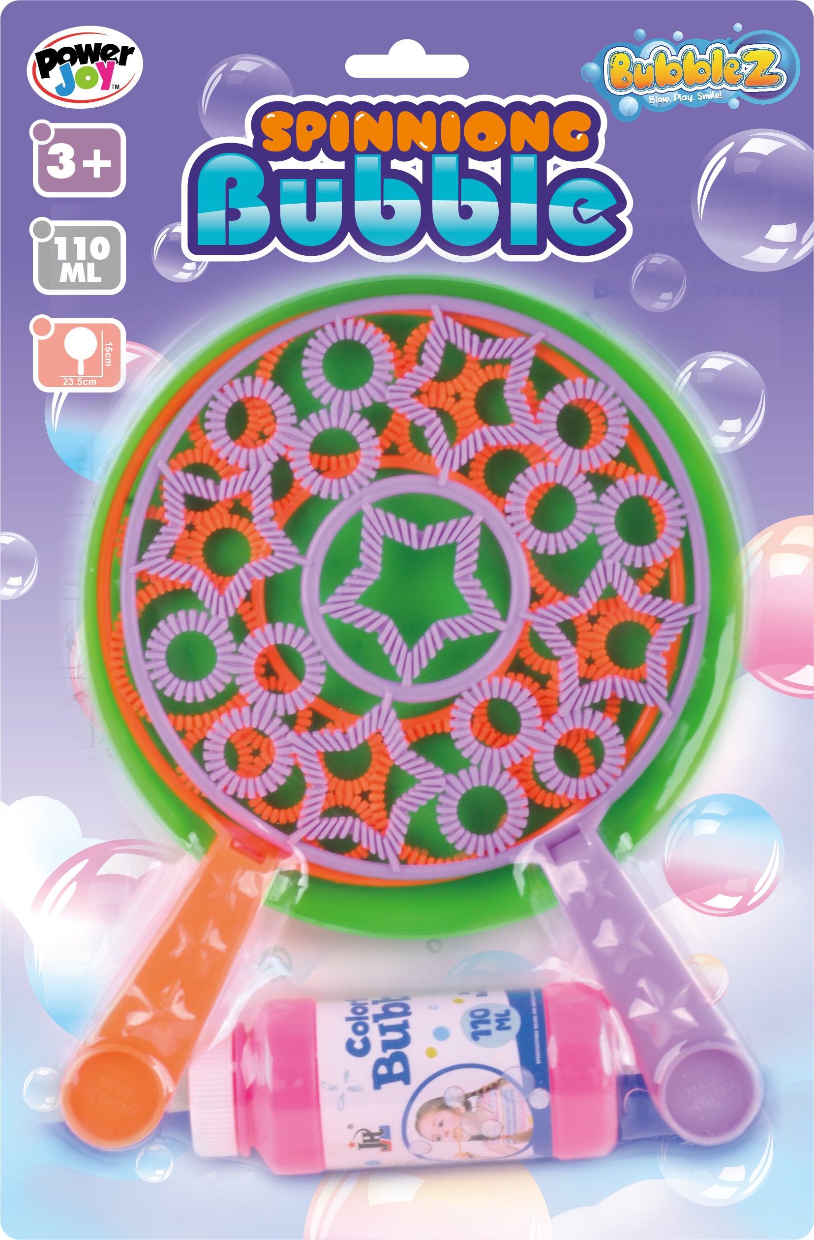 P.JOY BUBBLE SPINNING BUBBLEZ 110ML