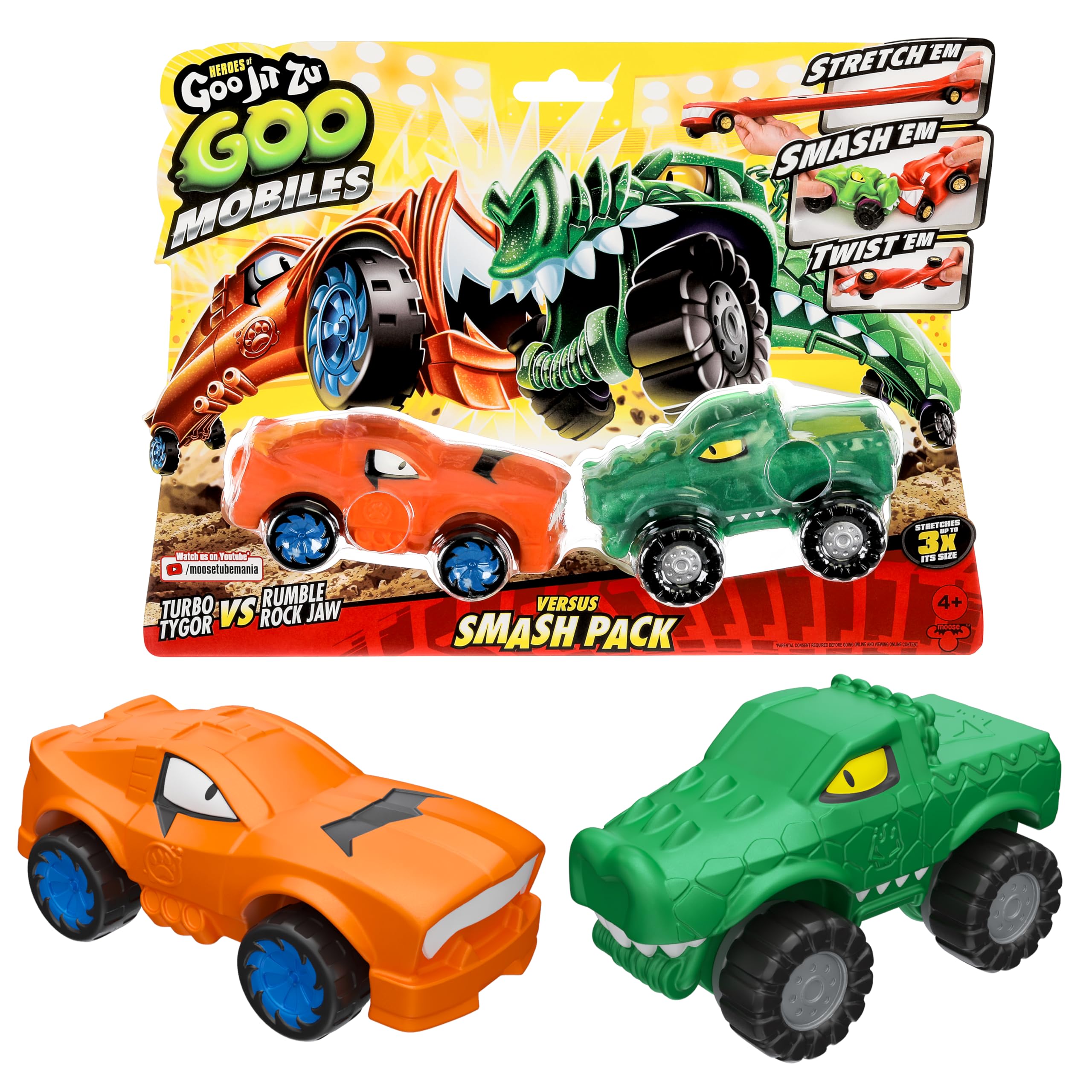 Heros Of Goo Jit Zu Goo Mobiles Versus Smash Pack - Turbo Tygor Vs Rumble Rockjaw-Goo Jit Zu-630996426746