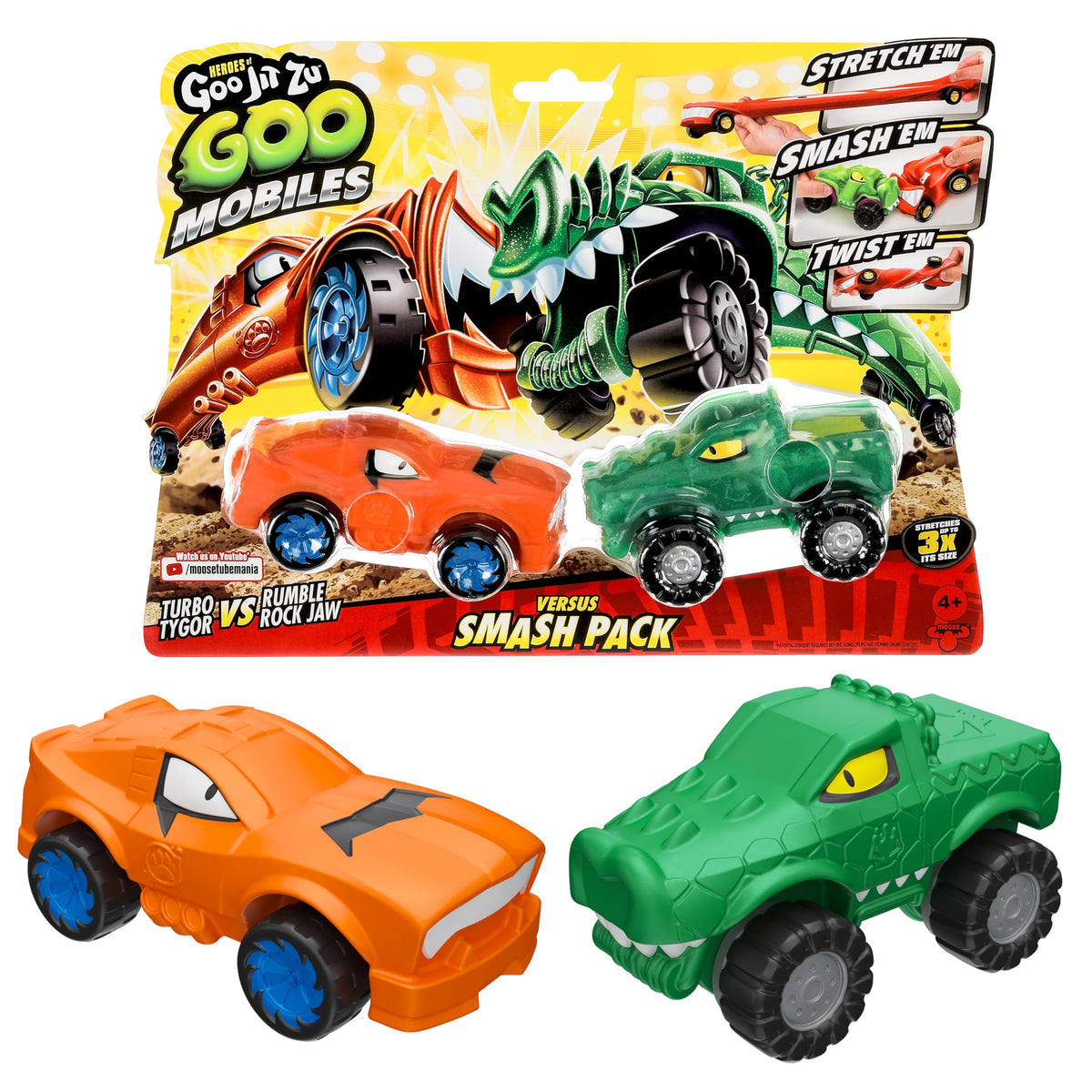 Heros Of Goo Jit Zu Goo Mobiles Versus Smash Pack - Turbo Tygor Vs Rumble Rockjaw-Goo Jit Zu-630996426746