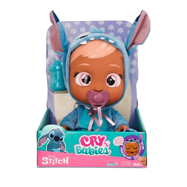 Cry Babies Disney Stitch B/O-Dolls & Accessories-IMC-8421134922235