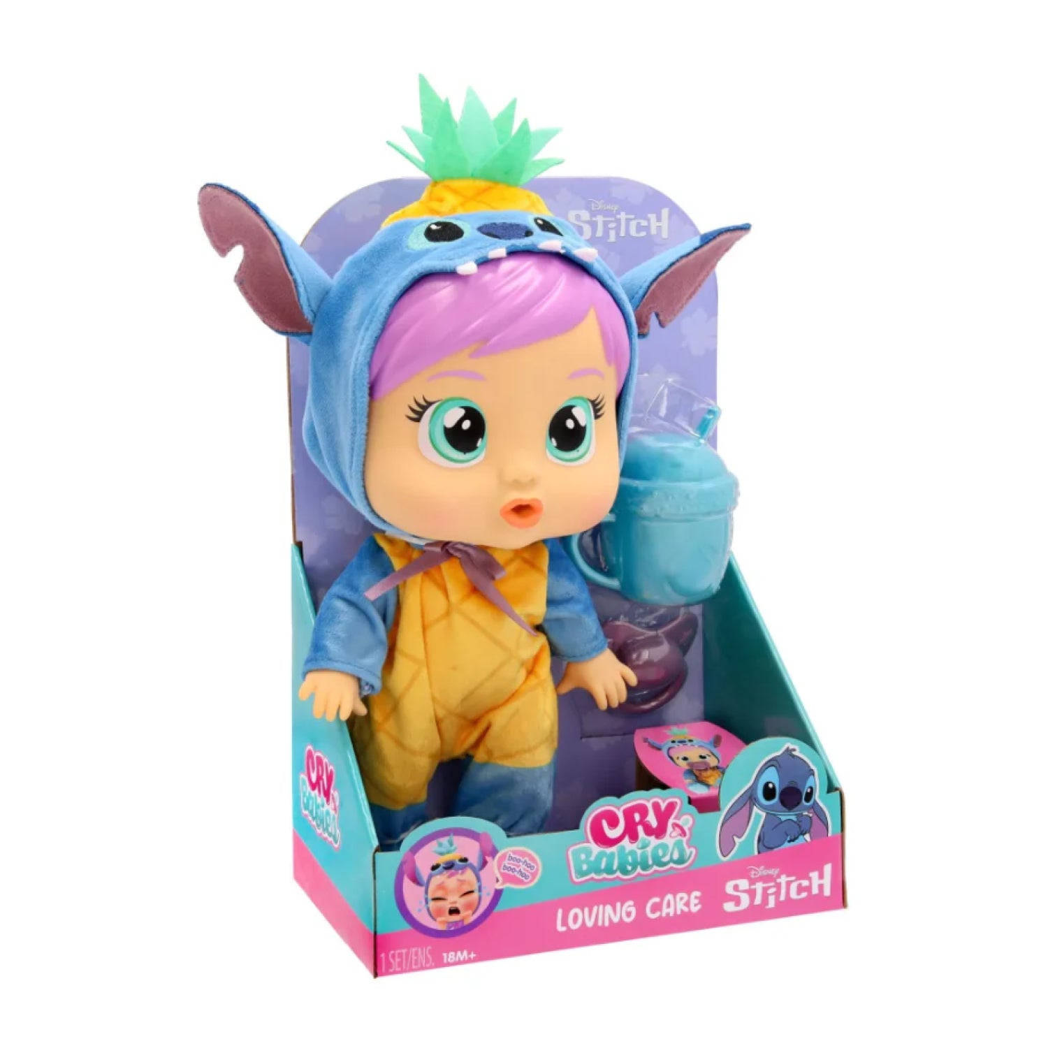 CRY BABIES LOVING CARE DISNEY W2 STITCH