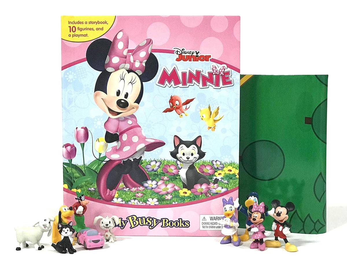 Phidal - Disney Minnie My Busy Books - 10 Figurines And A Playmat