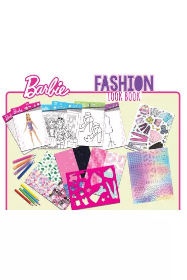 BARBIE SKETCHBOOK FASHION LOOK BOOK IN DISPLAY