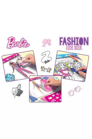 BARBIE SKETCHBOOK FASHION LOOK BOOK IN DISPLAY