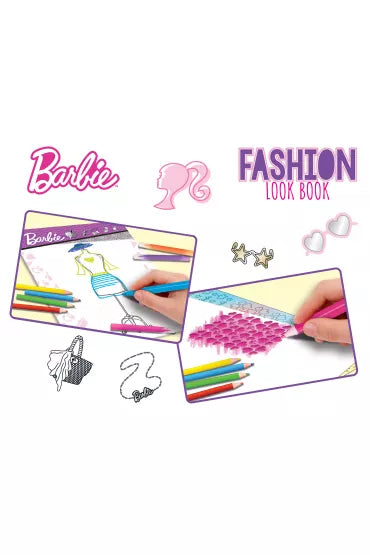 BARBIE SKETCHBOOK FASHION LOOK BOOK IN DISPLAY