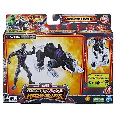 Hasbro Marvel Mech Strike 3.0 4In Mech Suit Black Panther-MARVEL