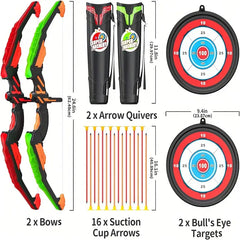 Archer Set With Target (Box Size Changed 52.5X39X7.5Cm)-Hostful-4893431229548