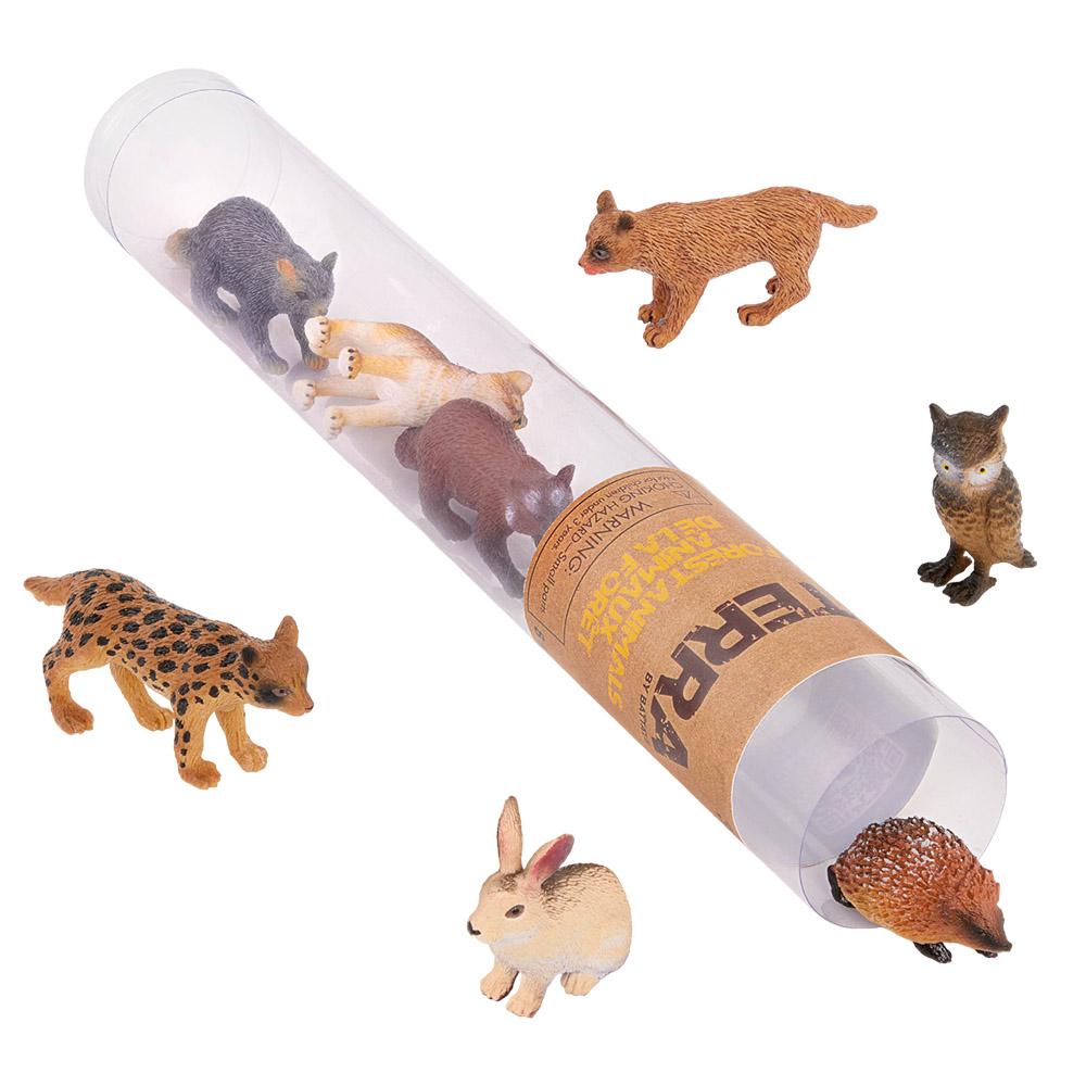 8 Pcs Forest Animals 4-9Cm by Terra for kids - toys