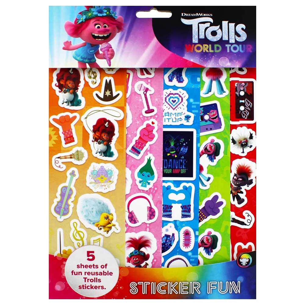 3179/Trsf Trolls 2 Sticker Fun-Shubaik Lubaik-9781788241793