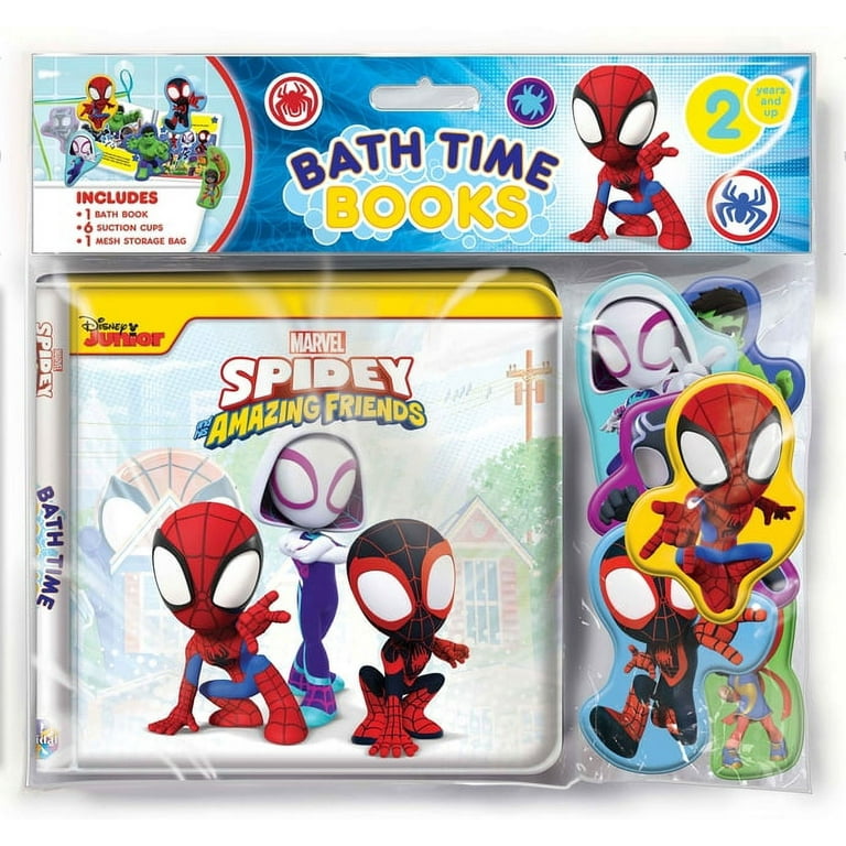 Marvel Spidey Or Spider-Man Bathtime Book (Eva)-Bath Time Books-9782764354865