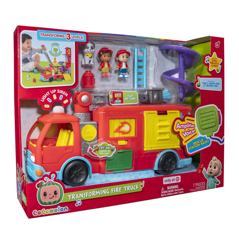 COCOMELON DLX TRANSFORMING FIRETRUCK B/O Default Title