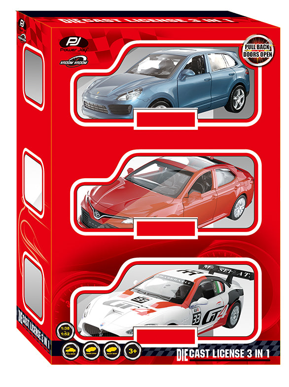 P.Joy V.Vroom Diecast Msz Licen 3Pc 1/43