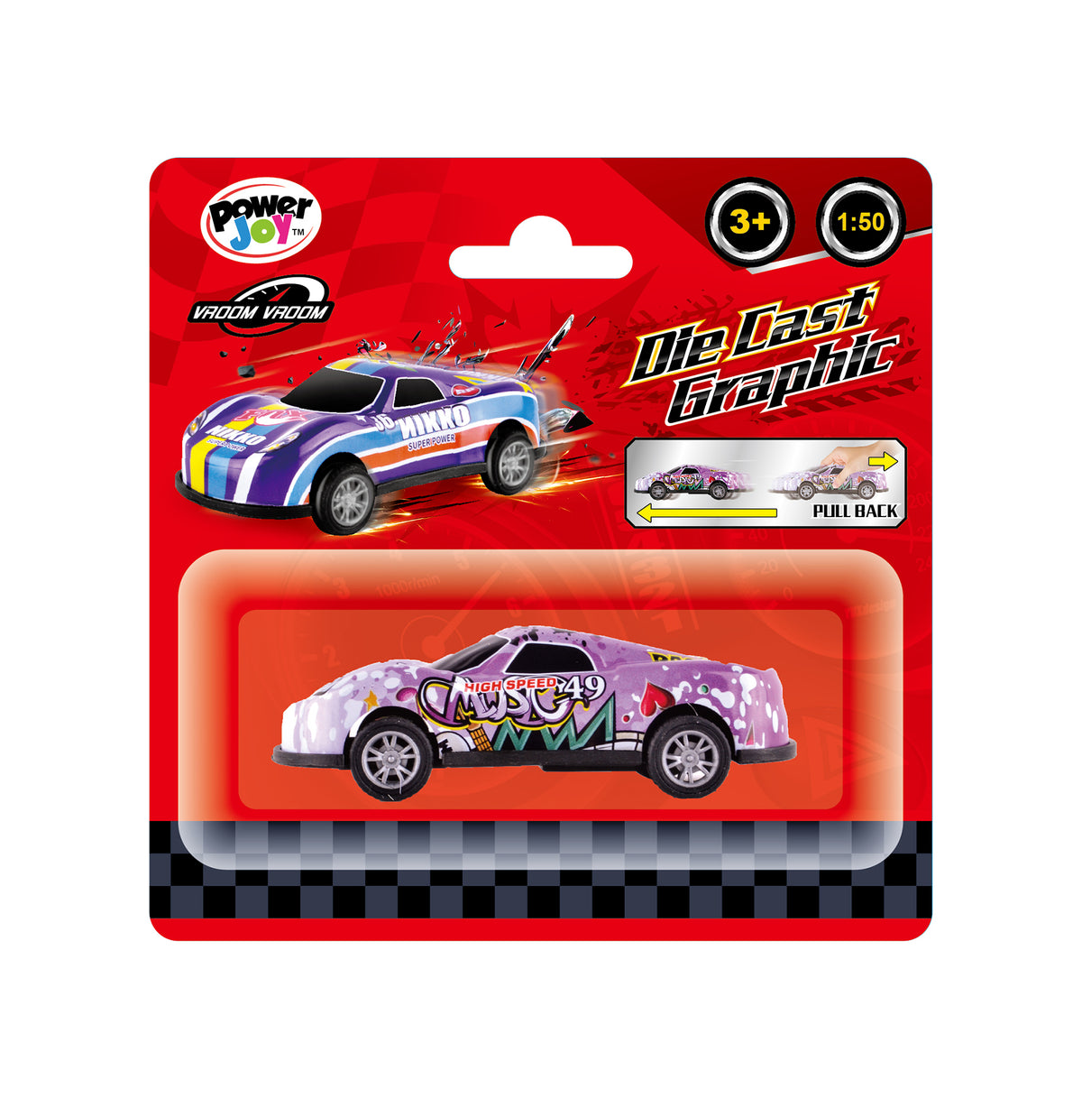 P.JOY V.VROOM DC GRAPHIC CAR 1/50