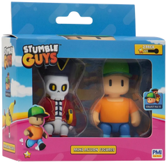Stumble Guys Mini Action Fig 3"2-Pk Asst(Assorted - Includes 1)-Action Figures-Stumble Guys-810128422000