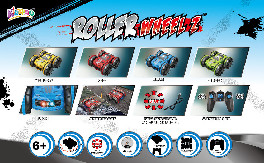 Kidz. Rc Amphibious Car 2.4G W/Light Bpc