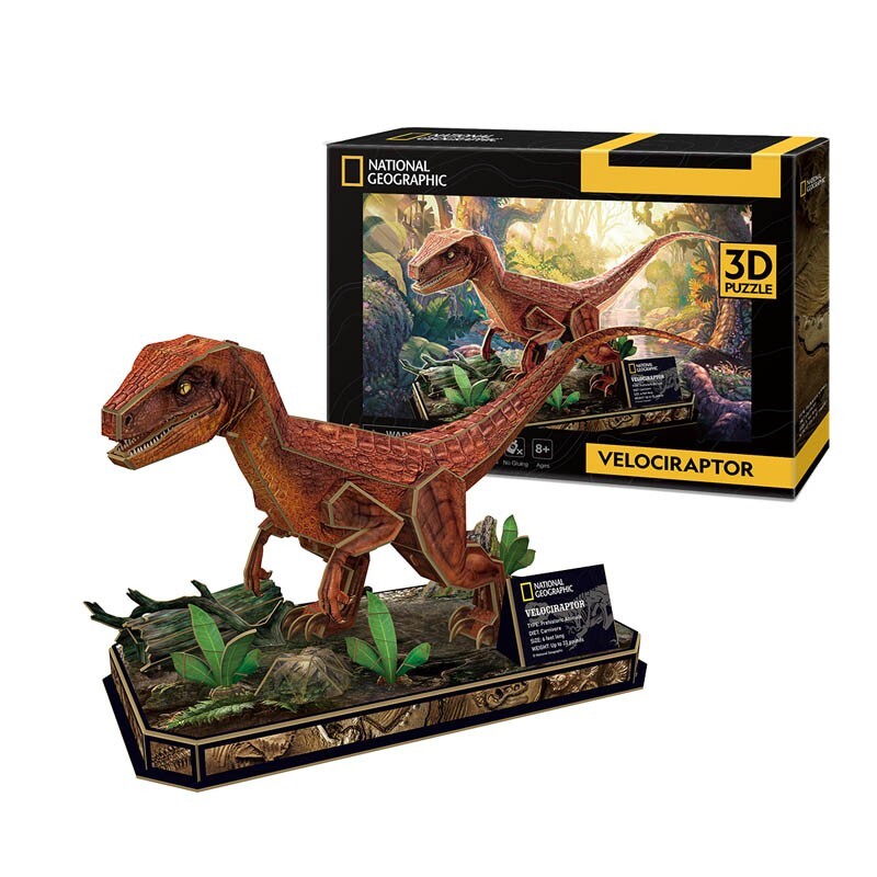 Ngeo 3D Dino Velociraptor 63Pcs