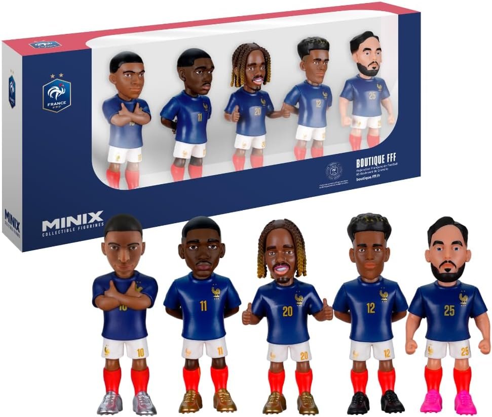 France National Team - Minix Football Figures 5-Pack | Official Collectible