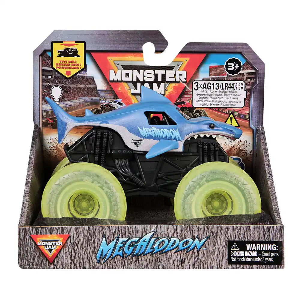 Monster Jam 1:43 Truck Light Up Wheels A (Assorted - Includes 1)-Cars & Vehicles-Monster Jam-681147036680