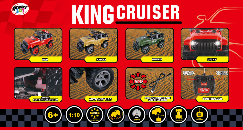 P.Joy Rc King Cruiser 1/10 W/Light Bpc