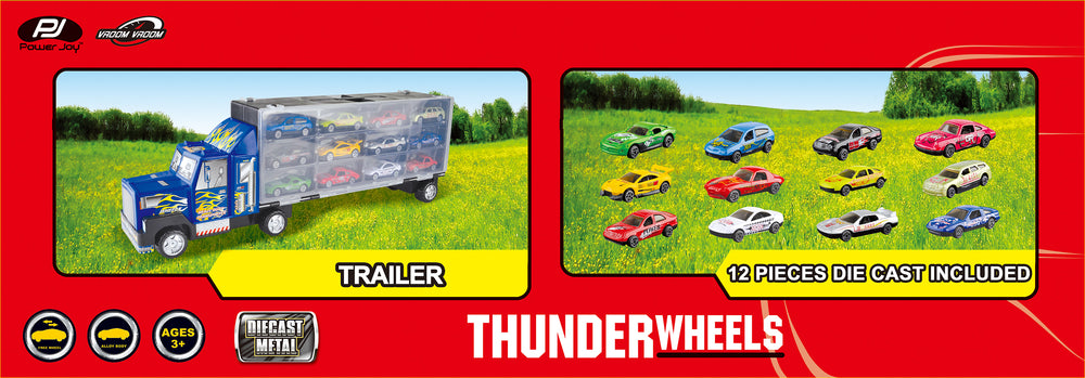 P.Joy V.Vroom Die Cast Thunder Wheels 12