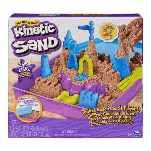 Kinetic Sand Beach Cstl Plyst Dlx(2.5Lb)-Kinetic Sand-778988491119