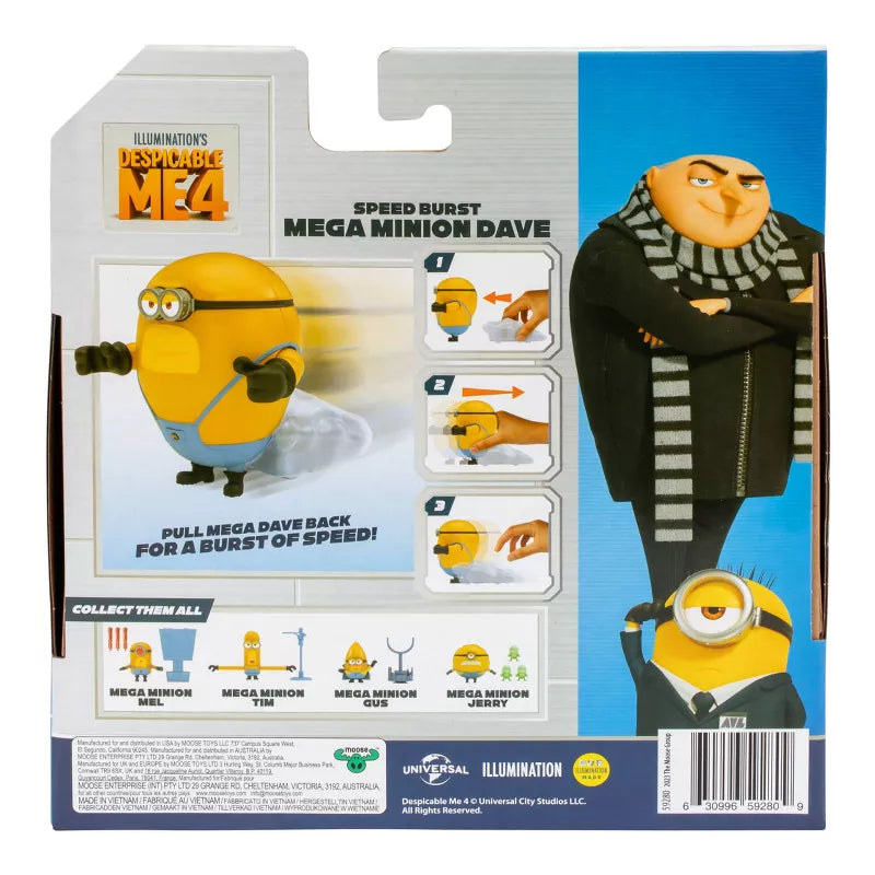 Dm4 Mg Mnn 4 Inch Action Fig- Dave-Action Figures-Despicable ME 4-