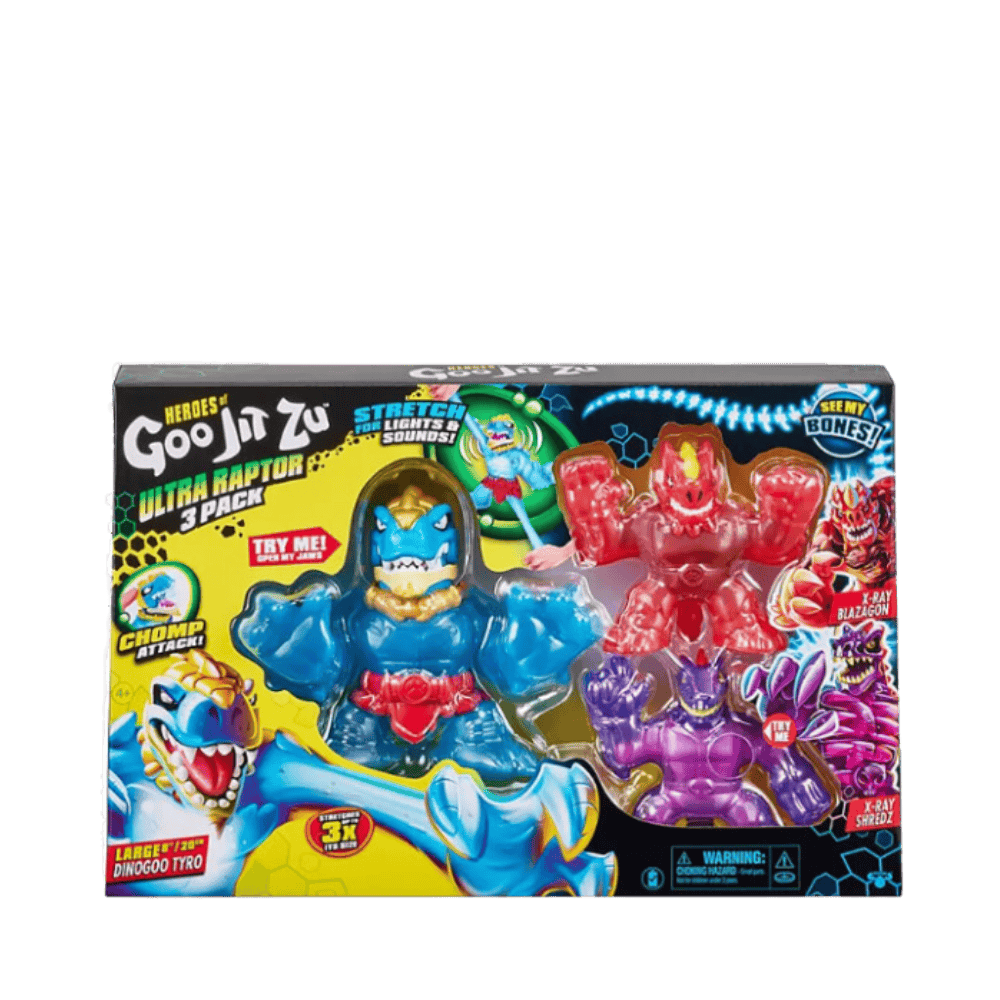 Goo Jit Zu Ultra Raptor Dino 3 pack - Excl