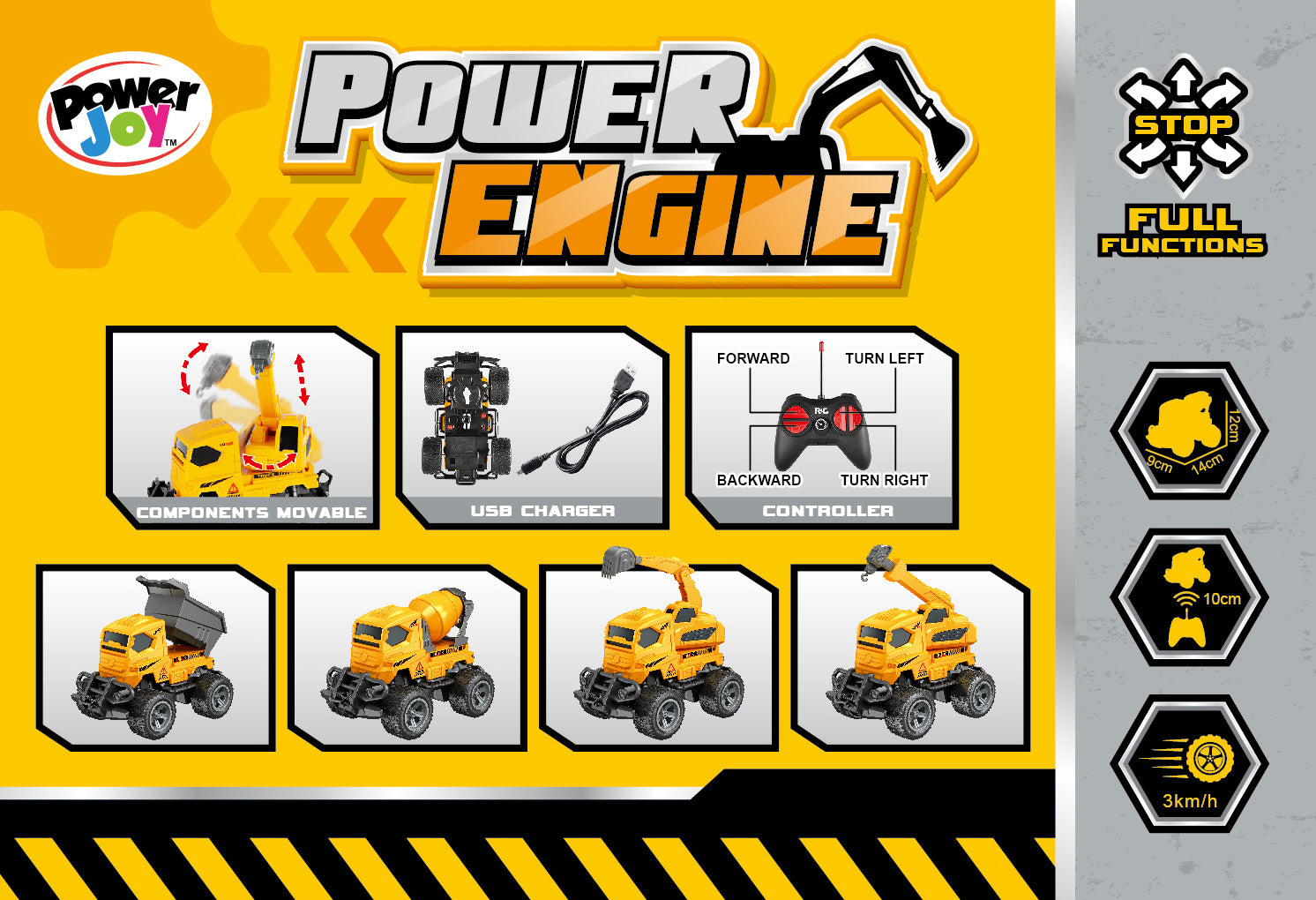 P.JOY RC POWER ENGINE 4ASST BPC