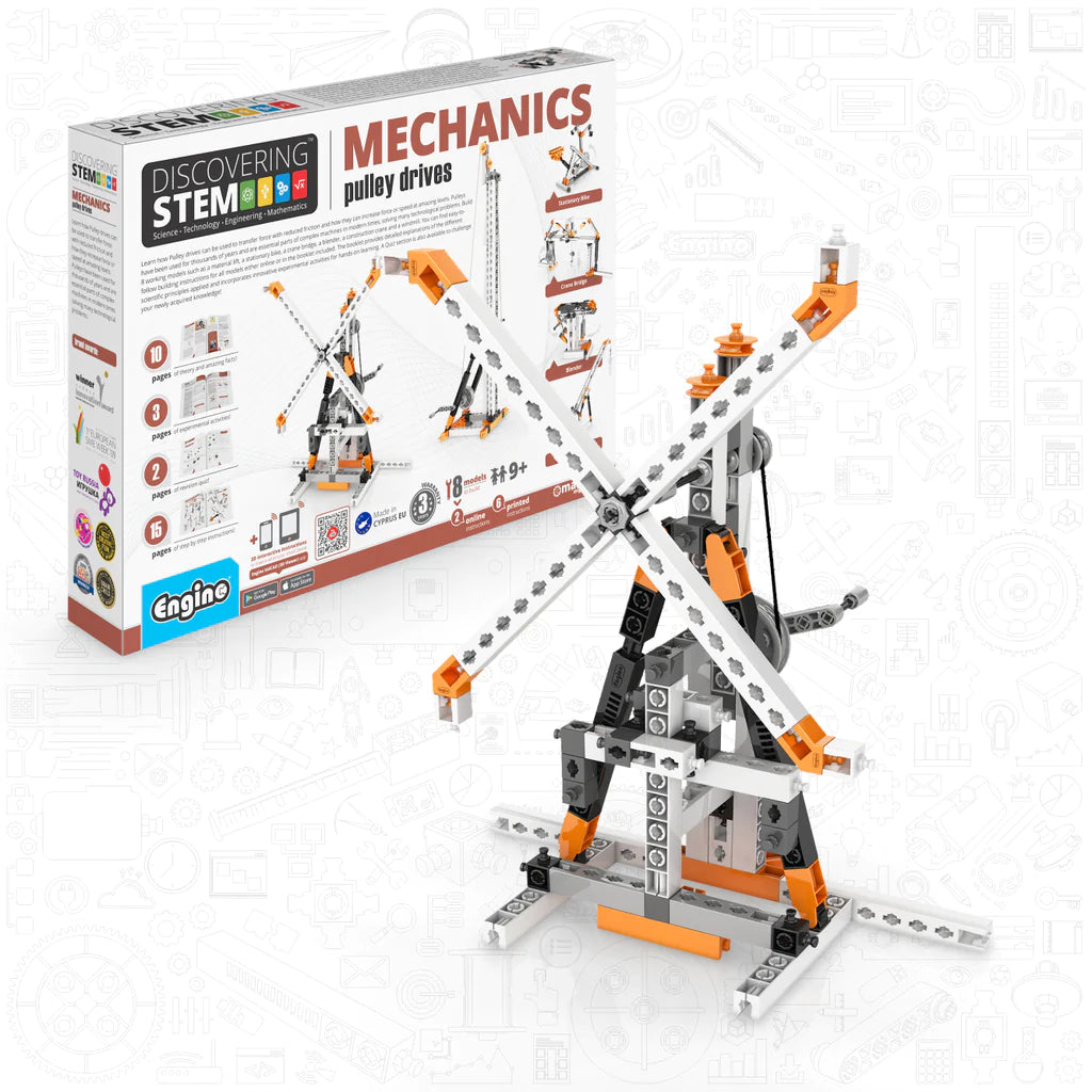 Engino Discovering Stem Mechanics - Pulley Drives-ENGINO