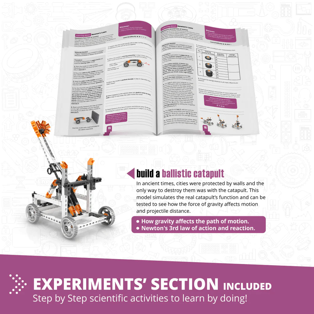 Engino Discovering Stem Newton'S Laws - Inertia Momentum Kinetic & Potential Energy-ENGINO