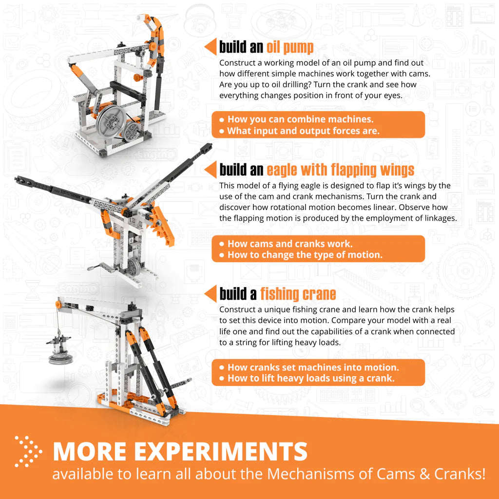 Engino Discovering Stem Mechanics - Cams & Cranks-ENGINO