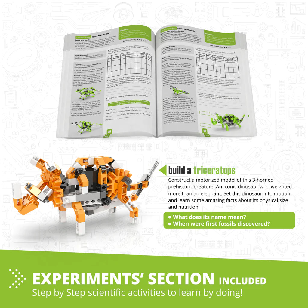 Engino Discovery Stem Paleontology - Learning About Dinosaurs-ENGINO