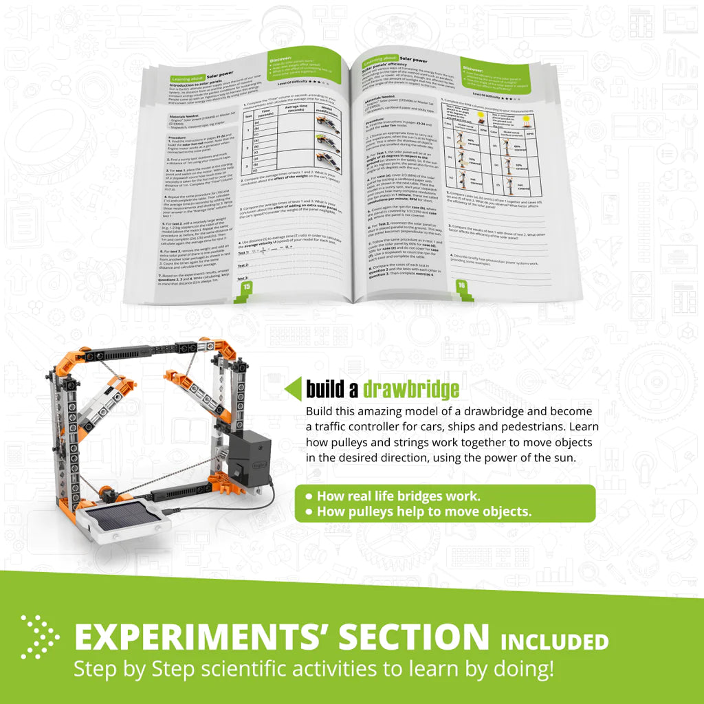 Engino Discovery Stem Solar Power - Sunlight To Electricity-ENGINO