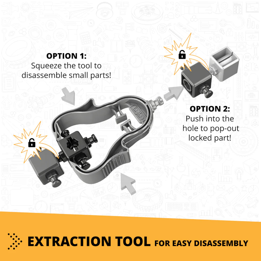 Engino Creative Builder Backhoe Loader Machinery Set-ENGINO